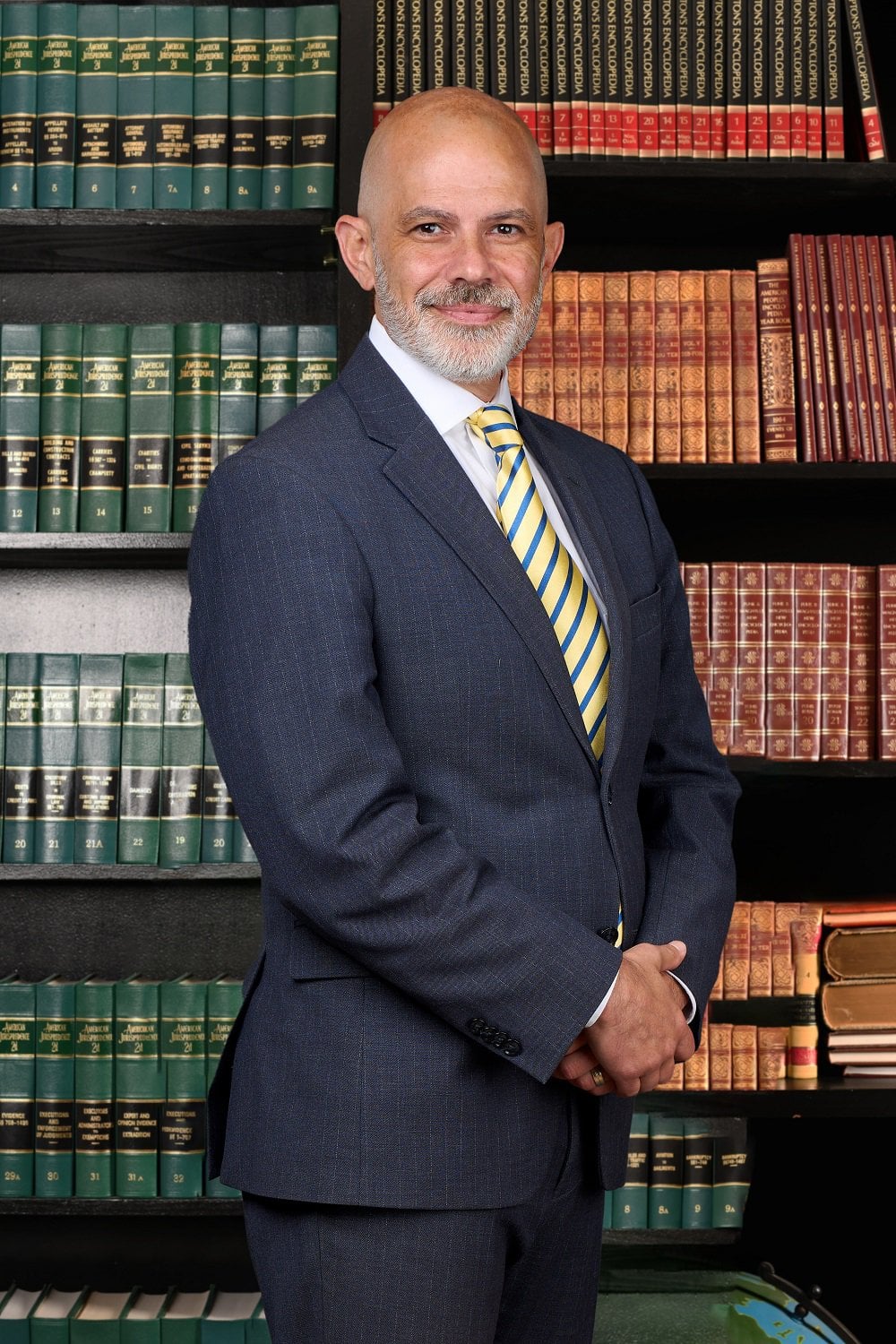 Portrait of a man representing Gurvis Personal Injury Lawyers, emphasizing the team's professionalism and expertise. The image is contextualized within the page by highlighting 'Our Attorneys,' providing a glimpse into the skilled legal professionals associated with the firm.